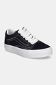 Παιδικά πάνινα παπούτσια Vans Old Skool δέρμα σαμουά σκούρο μπλε VN000CYVJDU1