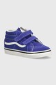 Dětské tenisky Vans SK8-Mid Reissue semišová kůže modrá VN000D0PCG41