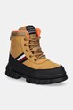 Tommy Hilfiger cizme de iarna pentru copii cu snur maro T3X5.33713.30.34