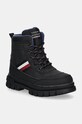Детские зимние сапоги Tommy Hilfiger с утеплением чёрный T3X5.33713.30.34