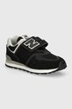 New Balance sneakers pentru copii 574 textil negru PV574EVB