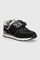 New Balance sneakersy dziecięce 574 tekstylny czarny PV574EVB