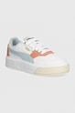 Puma sneakersy skórzane dziecięce Cali Court Offside skóra zamszowa biały 397921