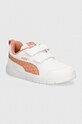 Дитячі кросівки Puma Courtflex V3 Dotty імітація лицьової шкіри помаранчевий 398759