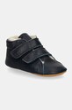 Шкіряні кросівки для немовлят Froddo PREWALKERS FURRY без утеплення темно-синій G1130013.19.21