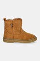 Froddo cizme de iarna pentru copii din piele intoarsa WRENY WOOL TEX G2160081.22.24 maro AW24