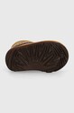 UGG śniegowce zamszowe dziecięce CLASSIC MINI CRESCENT 1157697T brązowy