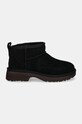 Дитячі замшеві чоботи UGG KIDS CLASSIC ULTRA MINI NEW HEIGHTS 1157732K чорний AW24