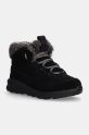 UGG cizme de iarna pentru copii din piele intoarsa TERRETRAIL COZY LACE cu snur negru 1157574K