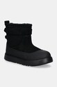 Detské semišové snehule UGG KIDS CLASSIC MINI MOD semišová koža čierna 1157691K