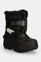 Sorel śniegowce dziecięce TODDLER SNOW COMMAND syntetyczny czarny 2114101
