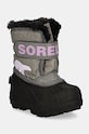 Παιδικές μπότες χιονιού Sorel TODDLER SNOW COMMAND συνθετικό γκρί 2114102