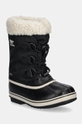 Sorel stivali da neve bambini CHILDRENS YOOT PAC tessile nero 2114111