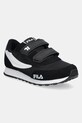 Fila sneakers pentru copii ORBIT REVOLUTION velcro imitatie de piele intoarsa negru FFK0225