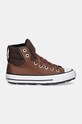 Converse gyerek bőr félcipő CHUCK TAYLOR AS BERKSHIRE BOOT A08442C barna AW24