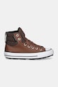 Converse tenisi de piele pentru copii CHUCK TAYLOR AS BERKSHIRE BOOT A08442C maro AW24