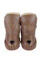 Шкіряні кросівки для немовлят Donsje Kapi Classic Booties Bear коричневий 1028001.