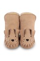 Кожаные кроссовки для младенцев Donsje Kapi Classic Booties Dog бежевый 1028005.