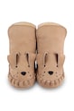 Δερμάτινα βρεφικά παπούτσια Donsje Kapi Classic Booties Dog μπεζ 1028005.