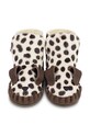 Donsje buty skórzane niemowlęce Kapi Exclusive Booties Dalmatian brązowy 1028120.
