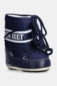 Детские сапоги Moon Boot ICON MINI NYLON с утеплением тёмно-синий 80D1400430