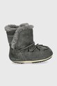 Дитячі замшеві чоботи Moon Boot CRIB SUEDE 80D3401030 сірий AW24