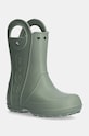 Dječje gumene čizme Crocs HANDLE RAIN BOOT zelena 12803.HANDLE.RAIN.BOO