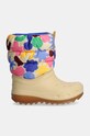 Дитячі чоботи Crocs CLASSIC NEO PUFF GEO SHAPES BOOT 210411.CLASSIC.NEO.PUFF бежевий AW24
