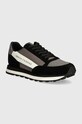 Tenisice Armani Exchange imitacija zrnate kože crna XUX083.XV263.K584