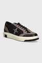 Armani Exchange sneakersy imitacja skóry licowej szary XUX235.XV904.K584
