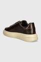 Obuwie Guess sneakersy skórzane ELBA BRUSHED FMTEBR.LEA12.BROBE brązowy
