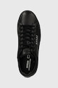 Guess sneakersy skórzane NOLA czarny FMTNOL.ELE12.BLACK