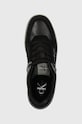 Calvin Klein Jeans sneakersy BASKET CUP LOW LACEUP LTH ML MTR czarny YM0YM00994