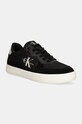 Calvin Klein Jeans sneakersy CLASSIC CUPSOLE LOW MIX MTL skóra zamszowa czarny YM0YM01033