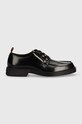 HUGO półbuty skórzane Iker 50522931.001 czarny AW24