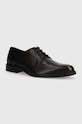 HUGO półbuty skórzane Kerr eleganckie czarny 50522948.001