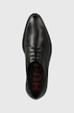 HUGO półbuty skórzane Kerr czarny 50522948.001