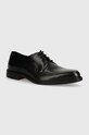 HUGO półbuty skórzane Kerr eleganckie czarny 50522956.001