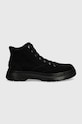 HUGO buty zamszowe Urian 50522959.001 czarny AW24