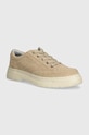 HUGO sneakersy zamszowe Urian niska beżowy 50522961.269