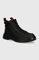 HUGO buty wysokie Urian tekstylny czarny 50522971.001