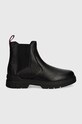 Шкіряні черевики HUGO Ryan 50523869.001 чорний AW24
