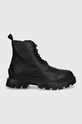 Шкіряні черевики HUGO Fabyan 50523891.001 чорний AW24