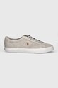 Polo Ralph Lauren sneakersy zamszowe Sayer 816893732004.020 szary AW24