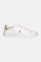 Polo Ralph Lauren sneakersy skórzane Hrt Ct II 809940762001.100 biały AW24