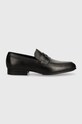 Calvin Klein mokasyny skórzane HM0HM01503 HM0HM01503 czarny AW24