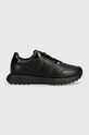 Calvin Klein sneakersy skórzane HM0HM01479 HM0HM01479 czarny AW24