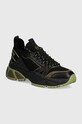 Michael Kors sneakers Lucas piele întoarsă negru 42T4LUFS1D.333
