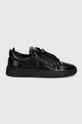 Giuseppe Zanotti sneakersy skórzane GZ RU40019.003 czarny AW24
