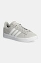 adidas sneakersy zamszowe Grand Court imitacja skóry licowej szary ID2970